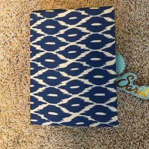Clutch purse blue and white NWT